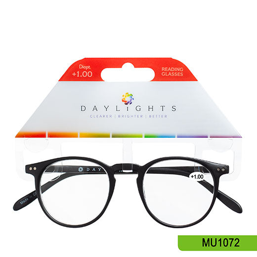 Buy Reading Glasses Daylights Black Plastic 1.00 MU1072 Chemco Pharmacy