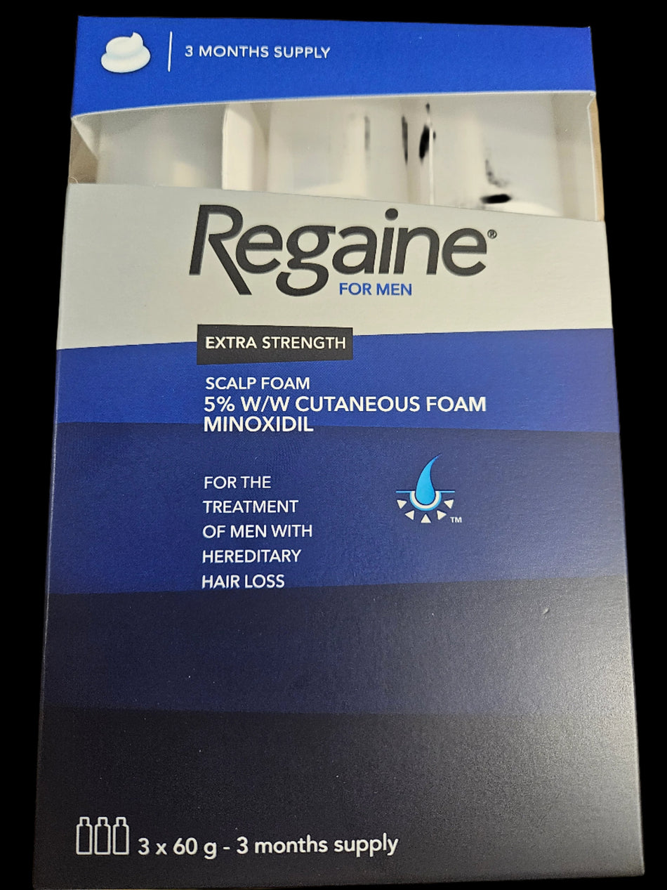 ROGAINE  Extra Strength MEN FOAM 3 pack