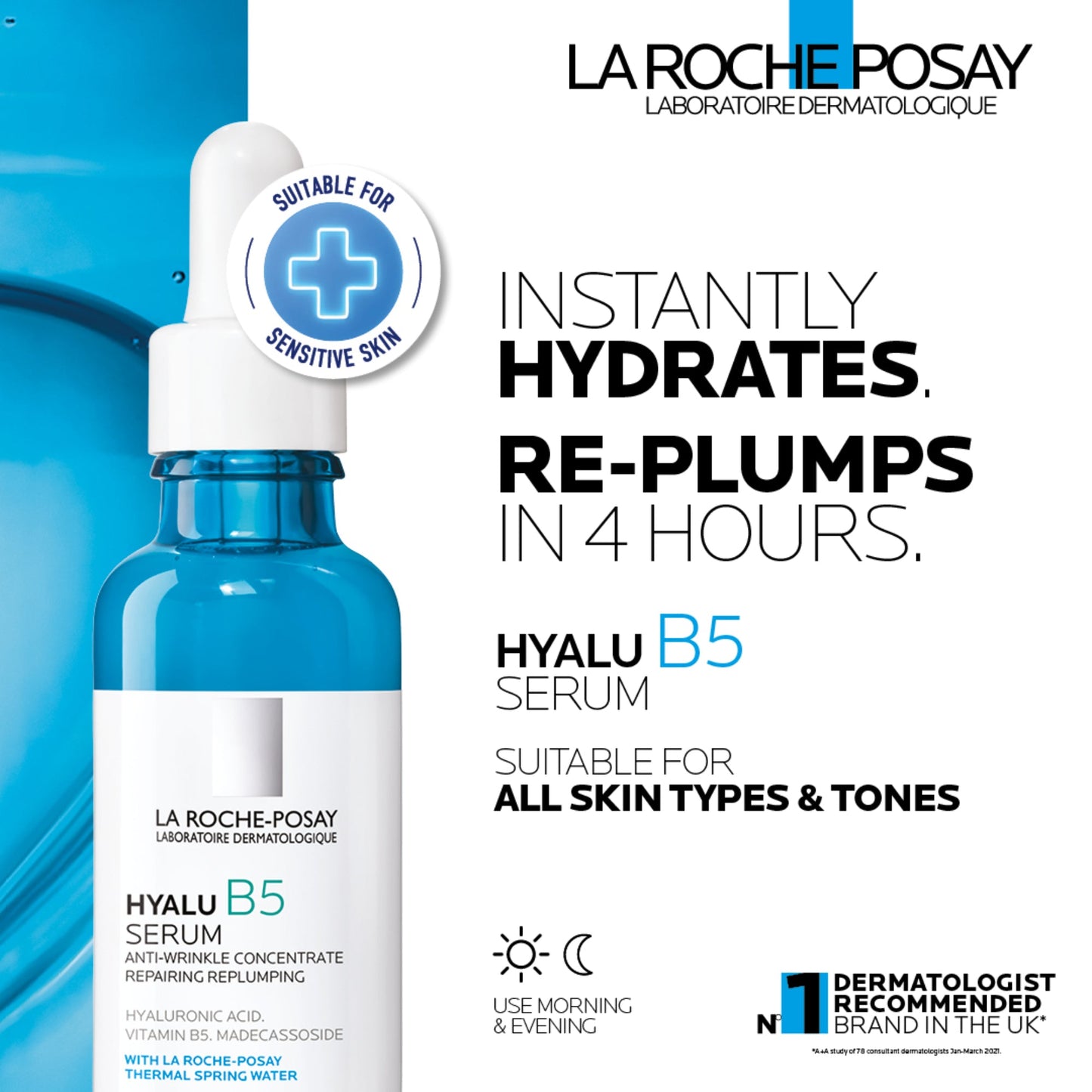 La Roche-Posay Hyalu B5 Hyaluronic Acid Serum 30ml - Skin Hydration