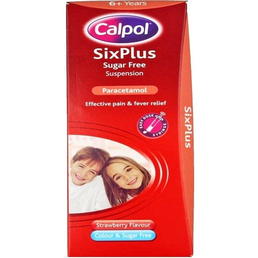 CALPOL 6+ S/FREE STRAWBERRY SUSP X 60ML