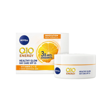 NIVEA Q10 ENERGY DAY CREAM SPF15 50ML X3