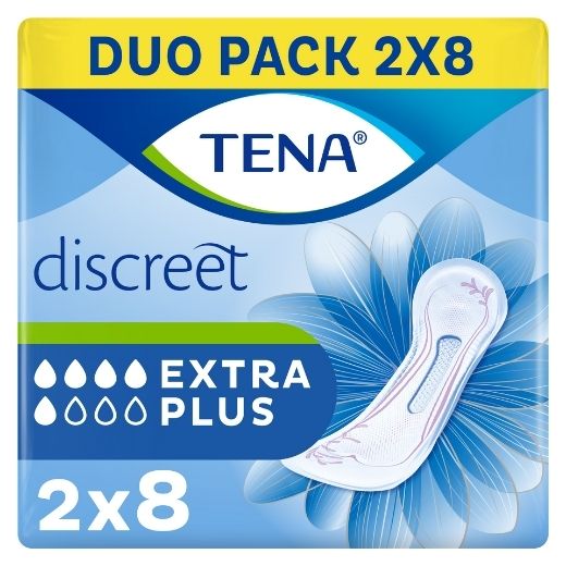 TENA LADY DISCREET EXTRA PLUS PADS 16S