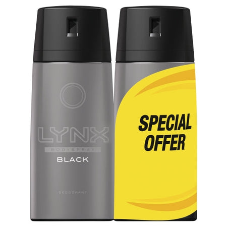 Lynx BS Black Twin Pack 2X150ml x6