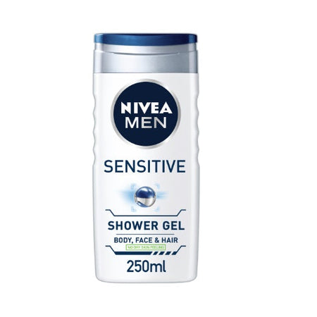 NIVEA MEN SHOWER GEL 250ML SENSITIVE X6