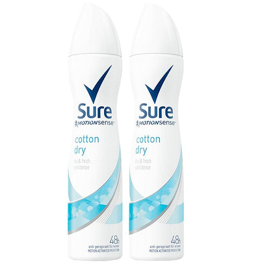 Sure W Apa Cotton Twinpack 2X250ml X6