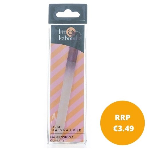 KIT & KABOODLE GLASS NAIL FILE LARGE