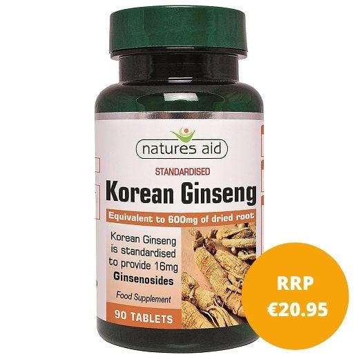 NATURES AID KOREAN GINSENG 40MG