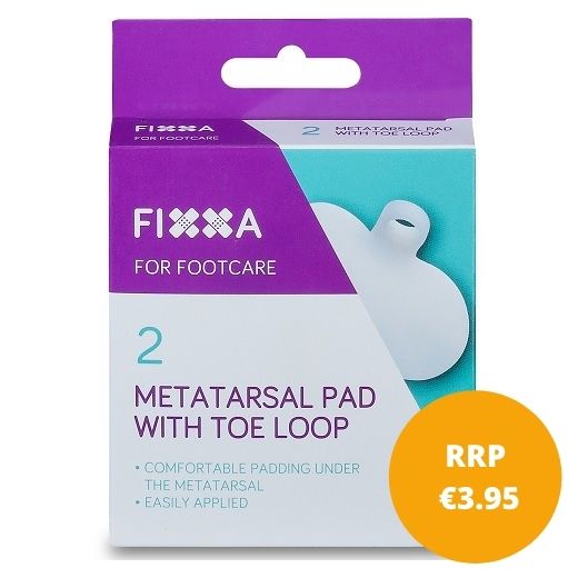 FIXXA METATARSAL PAD W/TOE LOOP 1X6