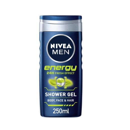 NIVEA MEN SHOWER GEL 250ML ENERGY X6