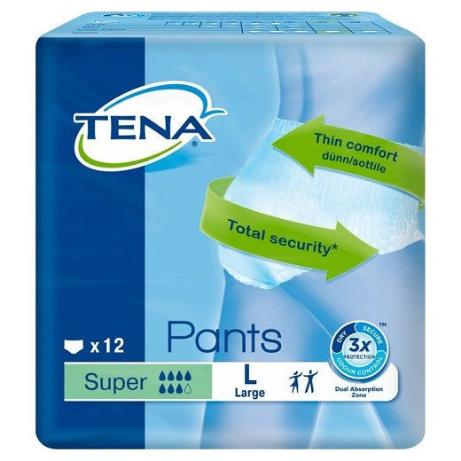 TENA PANTS SUPER LARGE 12SX4