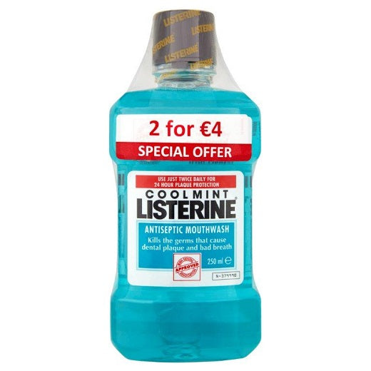 LISTERINE COOLMINT 250ML DUO X6