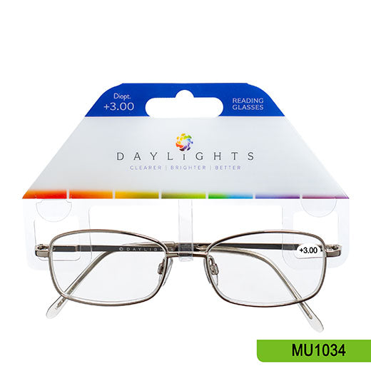 Reading Glasses Daylights Metal Silver +3.00 MU1034