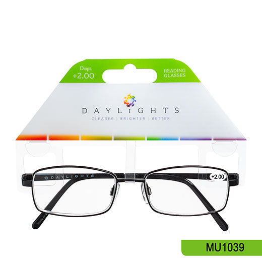 Reading Glasses Daylights Metal Black +2.00 MU1039