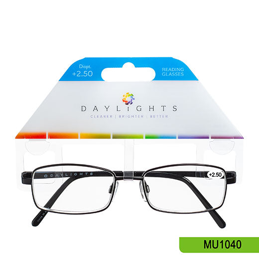 Reading Glasses Daylights Metal Black +2.50 MU1040