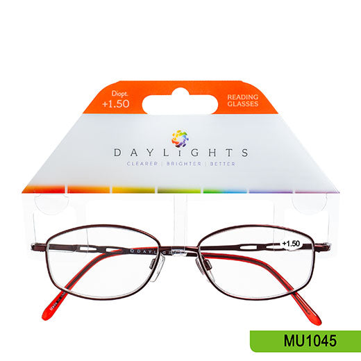 Reading Glasses Daylights Metal Burgandy +1.50 MU1045