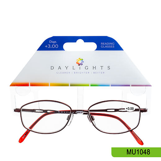 Reading Glasses Daylights Metal Burgandy +3.00 MU1048