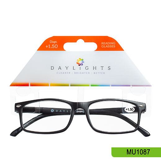 Reading Glasses Daylights Black Plastic +1.50 MU1087