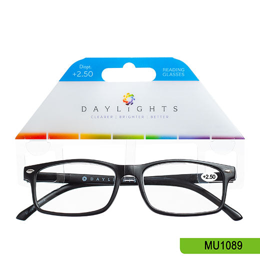 Reading Glasses Daylights Black Plastic +2.50 MU1089