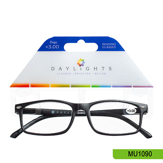 Reading Glasses Daylights Black Plastic +3.00 MU1090