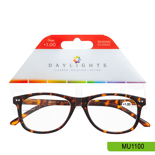 Reading Glasses Daylights Tortoise Plastic +1.00 MU1100