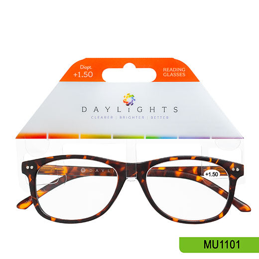 Reading Glasses Daylights Tortoise Plastic +1.50 MU1101