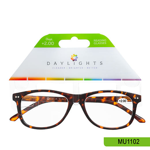 Reading Glasses Daylights Tortoise Plastic +2.00 MU1102