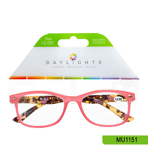 Reading Glasses Daylights Red Plastic +2.00 MU1151