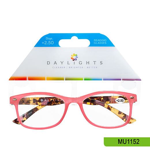 Reading Glasses Daylights Red Plastic +2.50 MU1152