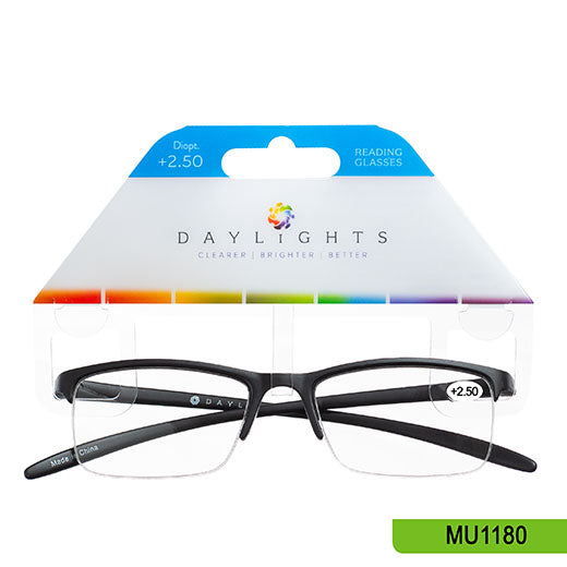 Reading Glasses Daylights Black Plastic +2.50 MU1180