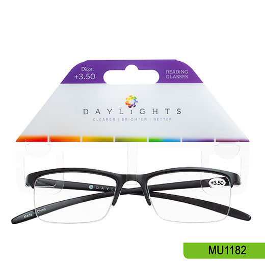 Reading Glasses Daylights Black Plastic +3.50 MU1182