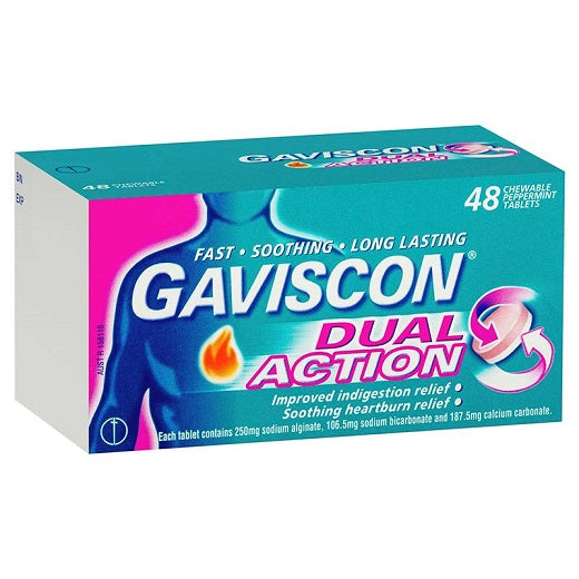 GAVISCON EXTRA P/MINT CHEWABLE TABSX48