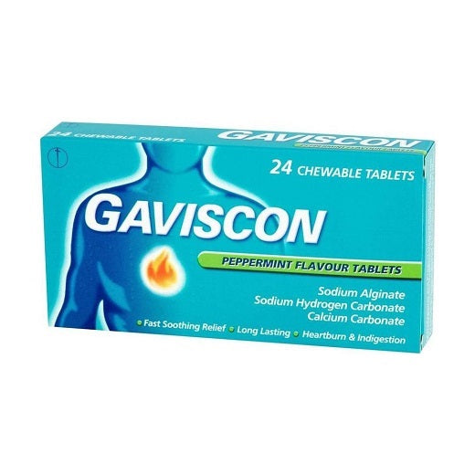 GAVISCON PEPPERMINT CHEWABLEX24