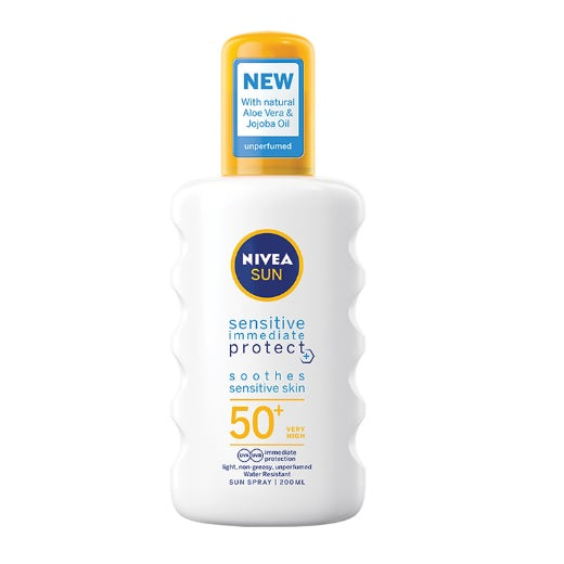 NIVEA SUN SENSITIVE SPRAY SPF50+ 200MLX6