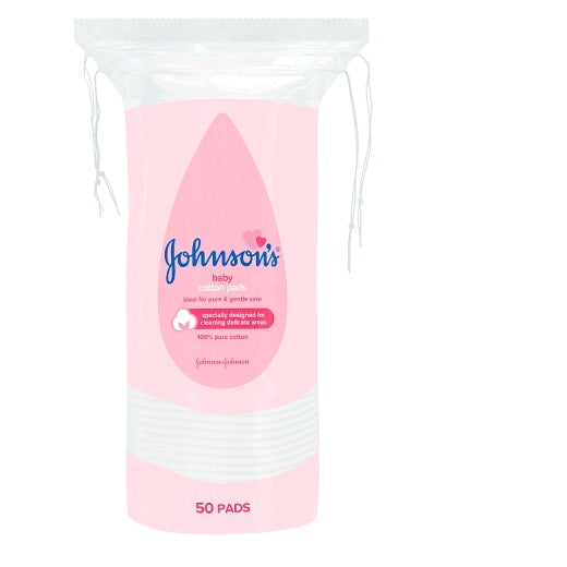 JOHNSONS BABY COTTON PADS 50 X12