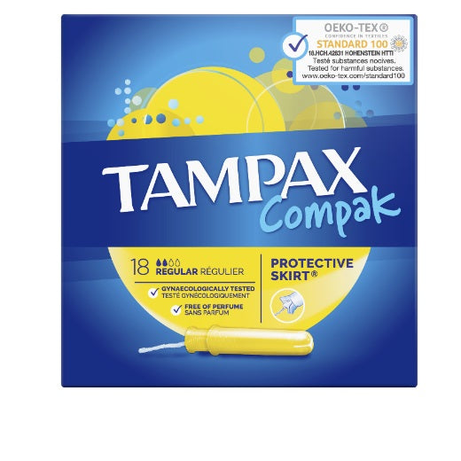 TAMPAX COMPAK REG 18'SX6