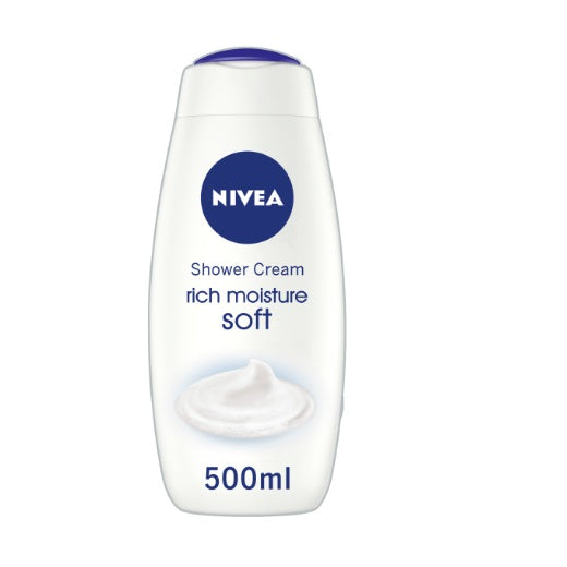 NIVEA SHOWER RICH MOISTURE SOFT 500ML X6