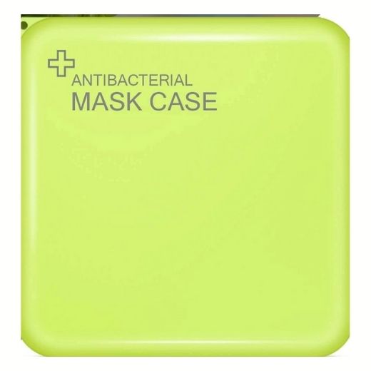 ANTIBACTERIAL MASK CASE LARGE LIME X12