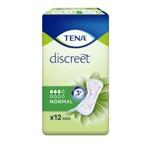 TENA LADY DISCREET NORMAL PADS 12S X 6