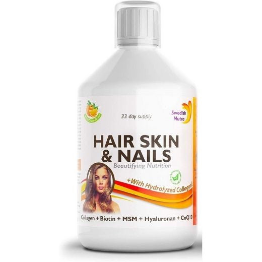 SWEDISH NUTRA HAIR SKIN & NAILS 500MLX1