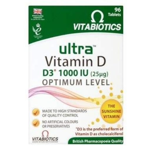 VITABIOTICS ULTRA D3 VIT (1000IU) 25UG