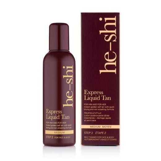 HE-SHI EXPRESS LIQUID TAN 150MLX6