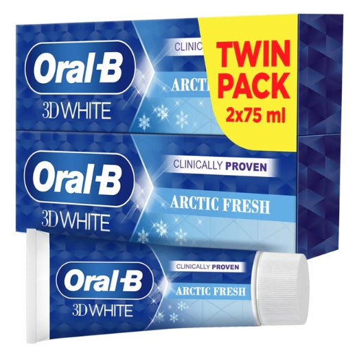 Oral B 3D White Arctic 2x75ml x 12