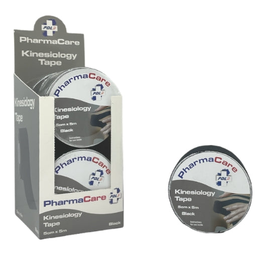 PH/CARE KINESIOLOGY TAPE BLK 5CMX5M1X4