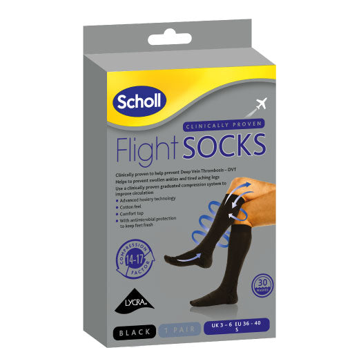 SCHOLL FLIGHT SOCKS SMALL 3-6 COTTON X6