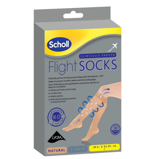 SCHOLL FLIGHT SOCKS SMALL SHEER 4-6 X6