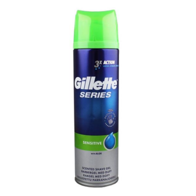 GILLETTESERIES SHAVEGEL SENSITIV 200MLX6