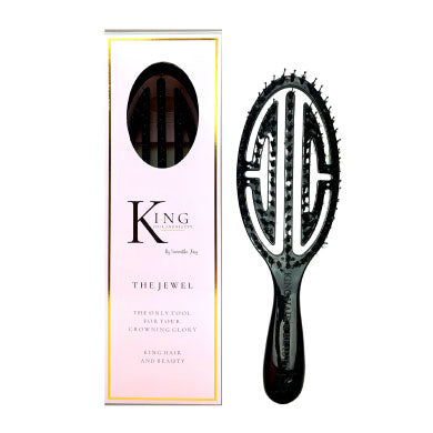 King Hair Black Hairbrush 1X1