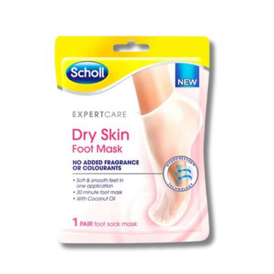 SCHOLL DRY SKIN FOOTMASK FRAG FREE X6