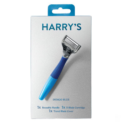 HARRY'S 5 BLADE RAZOR BLUE 1X6