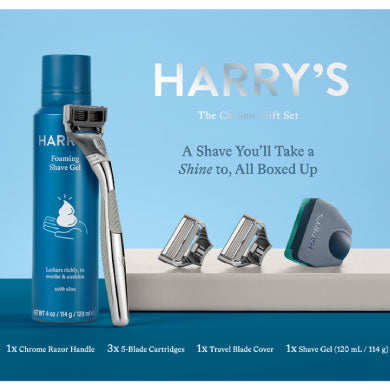 HARRY'S CHROME GIFT SET 1X10